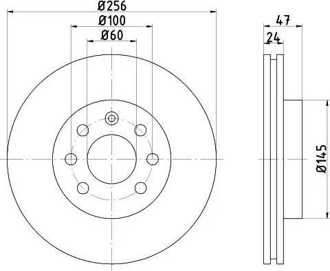 HELLA 8DD 355 107-151 - Disque de frein cwaw.fr