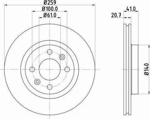 HELLA 8DD 355 107-121 - Disque de frein cwaw.fr