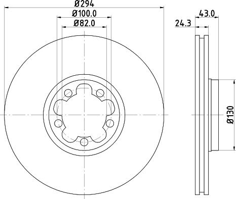 HELLA 8DD 355 107-311 - Disque de frein cwaw.fr