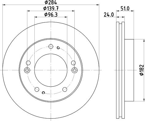 HELLA 8DD 355 107-381 - Disque de frein cwaw.fr