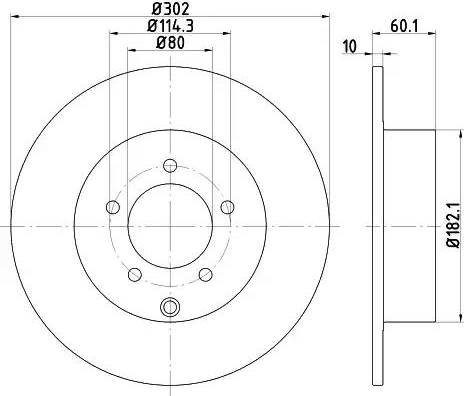 HELLA 8DD 355 119-451 - Disque de frein cwaw.fr