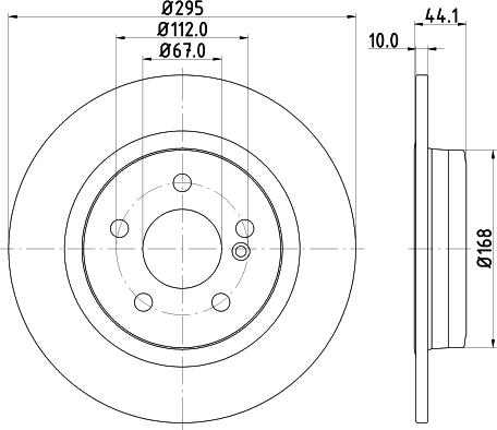 HELLA 8DD 355 119-422 - Disque de frein cwaw.fr