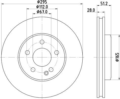 HELLA 8DD 355 119-591 - Disque de frein cwaw.fr