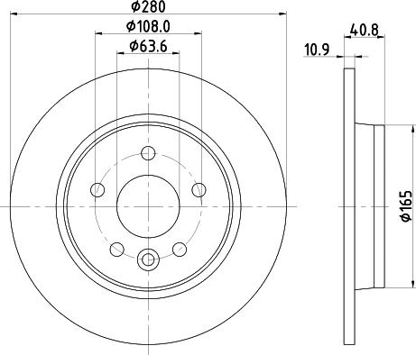 HELLA 8DD 355 119-502 - Disque de frein cwaw.fr