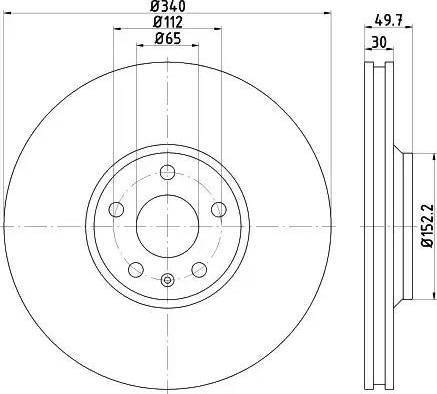 HELLA 8DD 355 121-421 - Disque de frein cwaw.fr