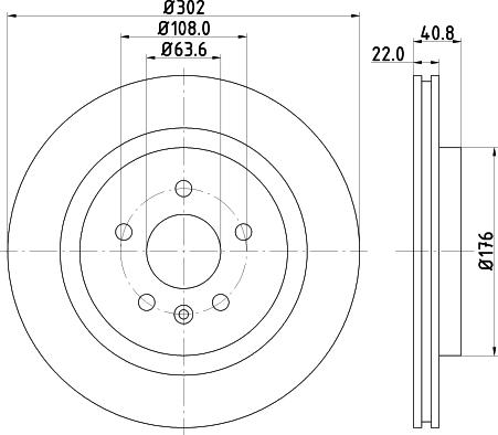 HELLA 8DD 355 119-142 - Disque de frein cwaw.fr