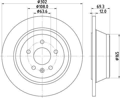 HELLA 8DD 355 119-152 - Disque de frein cwaw.fr