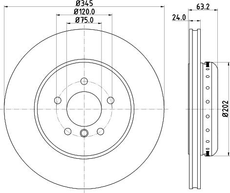 HELLA 8DD 355 119-341 - Disque de frein cwaw.fr