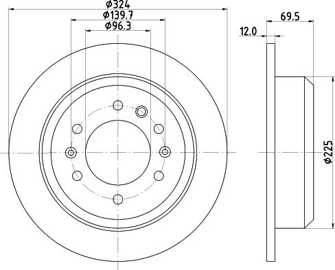 HELLA 8DD 355 114-041 - Disque de frein cwaw.fr