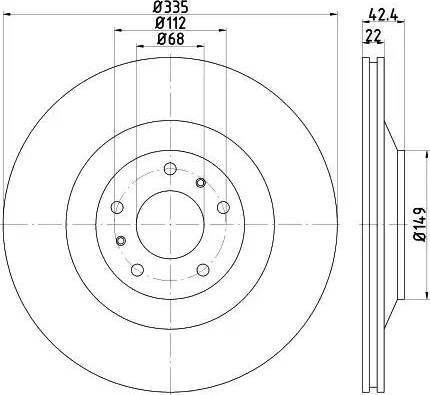 HELLA 8DD 355 115-461 - Disque de frein cwaw.fr