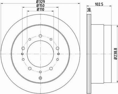 HELLA 8DD 355 115-061 - Disque de frein cwaw.fr