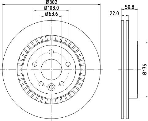 HELLA 8DD 355 116-191 - Disque de frein cwaw.fr