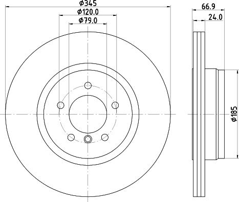 HELLA 8DD 355 110-042 - Disque de frein cwaw.fr