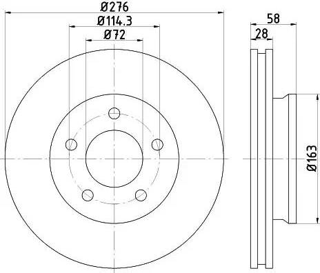 HELLA 8DD 355 110-841 - Disque de frein cwaw.fr