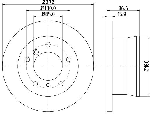 HELLA 8DD 355 111-902 - Disque de frein cwaw.fr