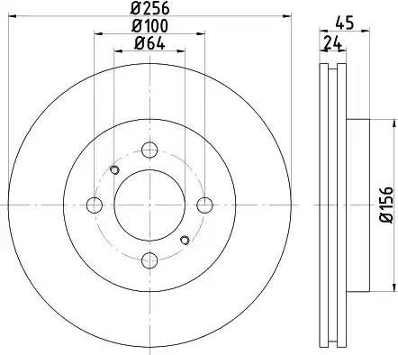 HELLA 8DD 355 111-541 - Disque de frein cwaw.fr