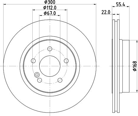 HELLA 8DD 355 111-852 - Disque de frein cwaw.fr