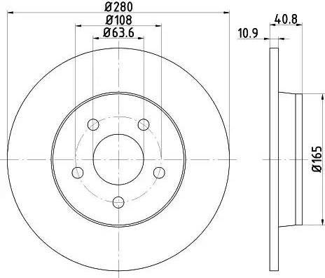 HELLA 8DD 355 111-401 - Disque de frein cwaw.fr