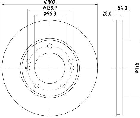 HELLA 8DD 355 118-081 - Disque de frein cwaw.fr