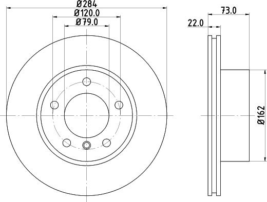 HELLA 8DD 355 118-031 - Disque de frein cwaw.fr