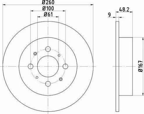 HELLA 8DD 355 110-341 - Disque de frein cwaw.fr