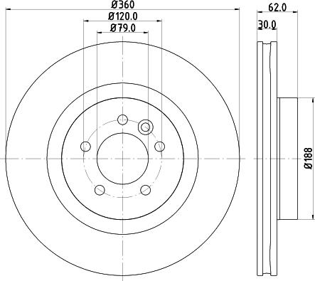 HELLA 8DD 355 118-871 - Disque de frein cwaw.fr