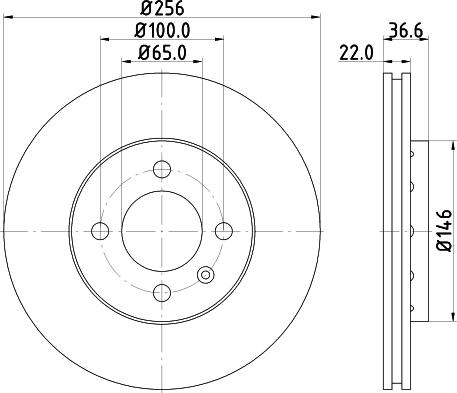 HELLA 8DD 355 118-261 - Disque de frein cwaw.fr