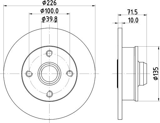 HELLA 8DD 355 113-462 - Disque de frein cwaw.fr