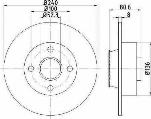 HELLA 8DD 355 113-481 - Disque de frein cwaw.fr