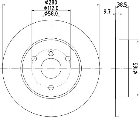 HELLA 8DD 355 113-561 - Disque de frein cwaw.fr