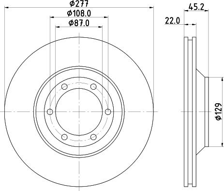 HELLA 8DD 355 113-041 - Disque de frein cwaw.fr