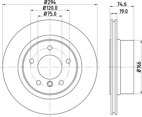 HELLA 8DD 355 112-662 - Disque de frein cwaw.fr