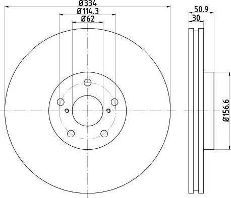 HELLA 8DD 355 121-861 - Disque de frein cwaw.fr