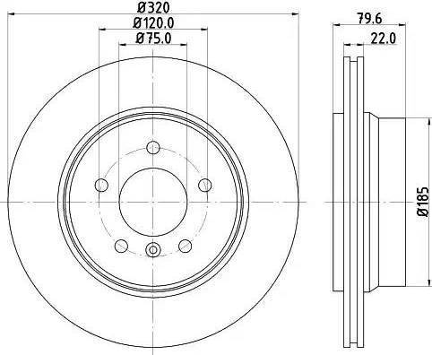 HELLA 8DD 355 121-741 - Disque de frein cwaw.fr