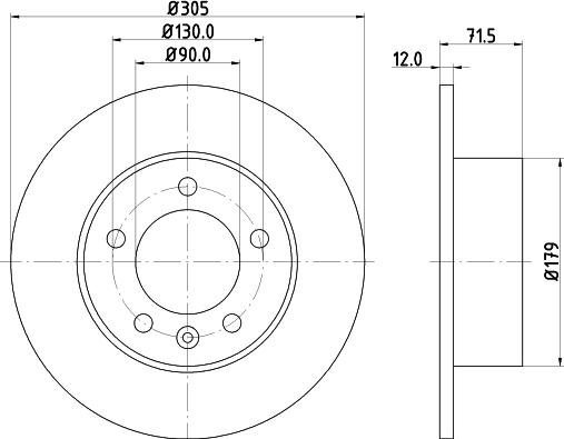 HELLA 8DD 355 117-131 - Disque de frein cwaw.fr