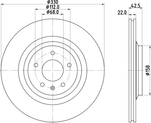 HELLA 8DD 355 117-722 - Disque de frein cwaw.fr