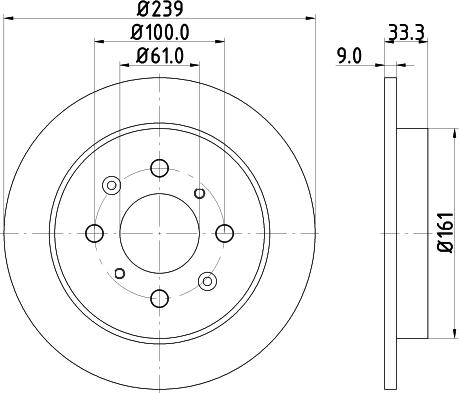 HELLA 8DD 355 134-151 - Disque de frein cwaw.fr