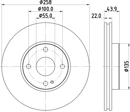 HELLA 8DD 355 131-821 - Disque de frein cwaw.fr