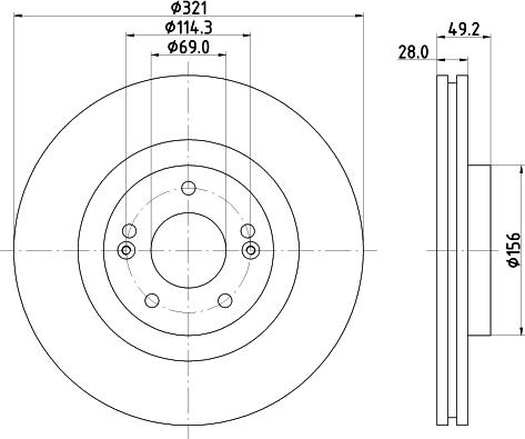 HELLA 8DD 355 131-351 - Disque de frein cwaw.fr