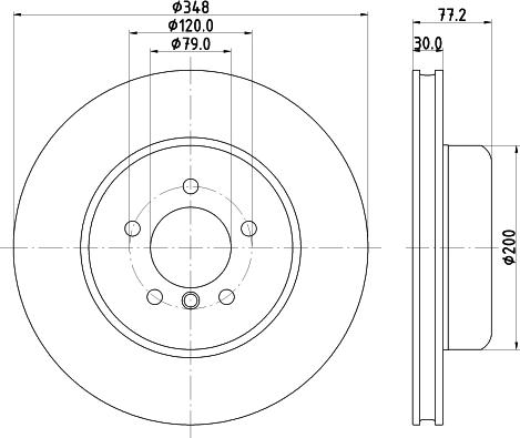 HELLA 8DD 355 133-511 - Disque de frein cwaw.fr