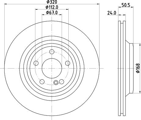 HELLA 8DD 355 133-251 - Disque de frein cwaw.fr