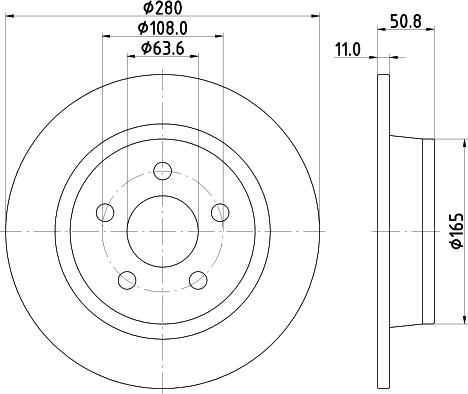 HELLA 8DD 355 133-741 - Disque de frein cwaw.fr