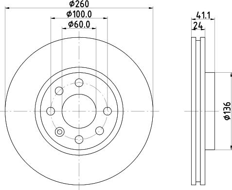 HELLA 8DD 355 129-941 - Disque de frein cwaw.fr