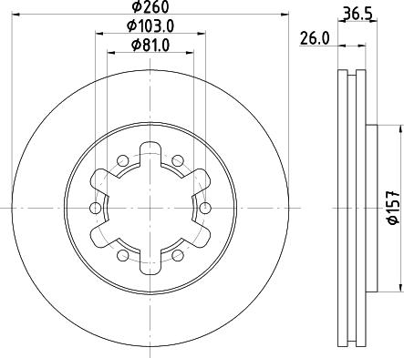 HELLA 8DD 355 129-911 - Disque de frein cwaw.fr