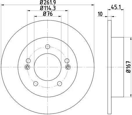 HELLA 8DD 355 118-301 - Disque de frein cwaw.fr