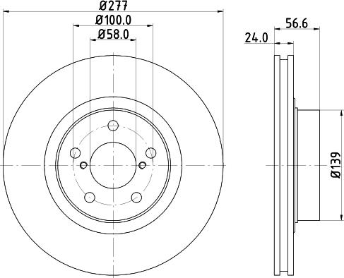 HELLA 8DD 355 129-421 - Disque de frein cwaw.fr