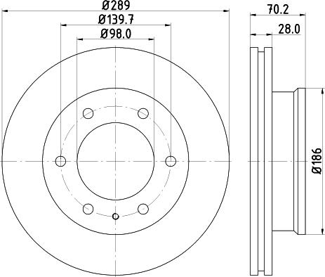 HELLA 8DD 355 129-181 - Disque de frein cwaw.fr