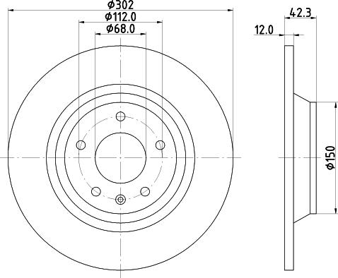 HELLA 8DD 355 129-341 - Disque de frein cwaw.fr