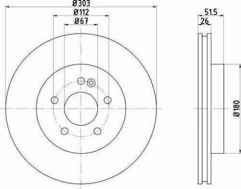 HELLA 8DD 355 121-041 - Disque de frein cwaw.fr