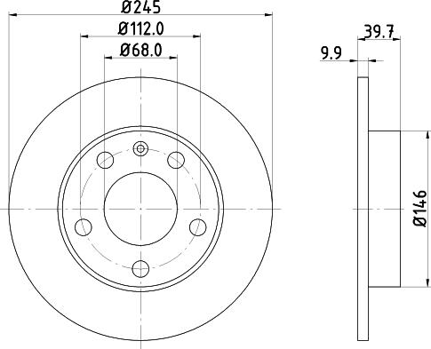 HELLA 8DD 355 124-601 - Disque de frein cwaw.fr